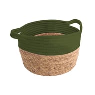 Vide poche tresse pesto fibres naturelles