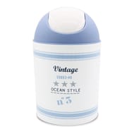 Poubelle swing plastique imprimé ocean vintage 5l