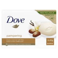 Dove savon pain de toilette karité 6x90g