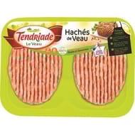 Hachés de veau nature 2x100g Tendriade