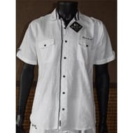 Chemise atlas manches courtes BLANC XL
