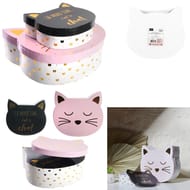 Set 2 boites de rangement chat