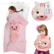 Couverture convertible chat 110x150cm
