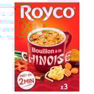 Royco minute soup bouillon à la chinoise 3 sachets de 20cl 47g