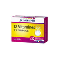Juvamine new 12 vitamines + 9 minéraux30 comprimés effervescents