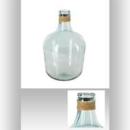 Vase "dame jeanne" verre recyclé d27xh43cm