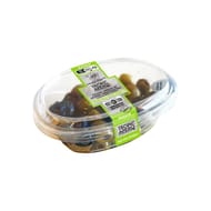 OLIVES VERTES ET NOIRES DENOYAUTEES AUX HERBES 200G