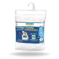 Linge des familles protège-matelas 140x190cm matelassé imperméable