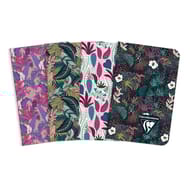 Clairefontaine carnet piqure 75x120 48 pages ligne végétal
