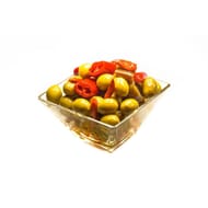 OLIVE VERTE CASSEE PIMENTEE LE KILO