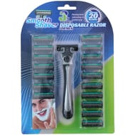 Rasoir homme 3 lames + 20 recharges