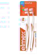 Elmex anti-caries brosse à dents manuelle souple inter  x2