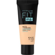 Gemey maybelline fond de teint liquide fit me matte + poreless 115 ivory