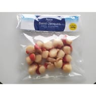 Noix Saint Jacques argopecten purpuratus Pérou avec corail 20/40 sachet 300g