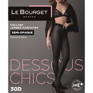 Collant semi opaque résistant 30D Les dessous chics Le Bourget 500 NOIR T3