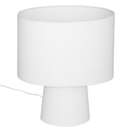 Lampe tissu eira h45cm blanc