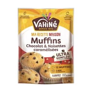 Vahine muffins chocolat & noisettes caramelisées ultra gonflé 330g