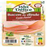 Isla Délice bacon de dinde halal 120g