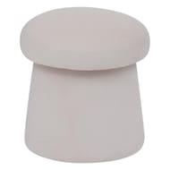 Pouf velours  noa ivoire