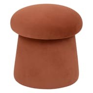 Pouf velours  noa ambre