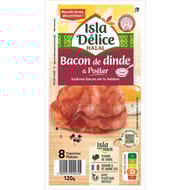 Isla Délice bacon dinde à poêler 8 tranches 120g