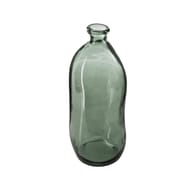 Vase bouteille verre recycle h51cm kaki
