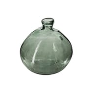 Vase rond verre recycle d23cm kaki