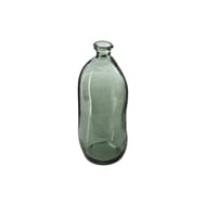 Vase bouteille verre recycle uly  h.35cm vert
