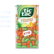Tic tac duo orange et citron vert x110-54g