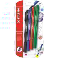 Stabilo - Blister 4 feutres d'écriture point max n/b/v/r