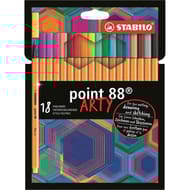 18 stylos feutres stabilo point 88 arty