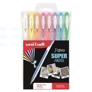 8 Uni Ball signo pastel assortis