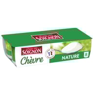 Soignon yaourt au lait de chèvre nature 8x125g