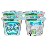 Les 2 Vaches nature bio 4x115g