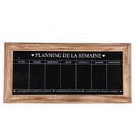 Planning semaine ardoise 67x32x1,5cm