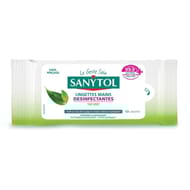 Sanytol lingettes mains désinfectantes hydratantes x12