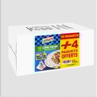Lustucru riz long grain incollable 5x90g - 10+4 offert 6300g