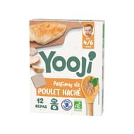Yooji poule haché bio dès 4/6 mois 12 portions 120g
