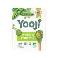 Yooji purée lisse de petits pois bio dès 4 mois 24 portions 400g