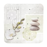 Tapis de douche imprimé vinyle 48.5x48.5 cm décors assortis