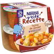 Nestlé p'tite recette tajine de poulet dès 12 mois 2x200g - 400g