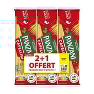 Panzani pâtes fantaisie capellini 500g X 2 + 1 paquet 500g offert