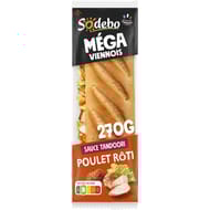 Sodebo le méga viennois poulet rôti tandoori 270g