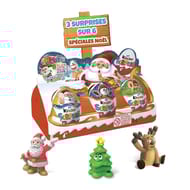 Kinder surprise garçon x6 oeufs,3 surprises spéciales noël 120g