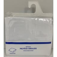 Protège-oreillers molleton 65x65cm rio lot de 2