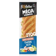 Sodebo le méga viennois thon oeuf tomates salade cocktail 270g