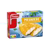 Findus filets de colin d'Alaska msc façon meunière pointe de persil 2x125g