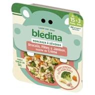 Bledina petit plat morceaux à dévorer brocolis pâtes jambon 200g dès 15 mois