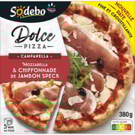 Sodebo dolce pizza campanella mozza jambon speck 380g