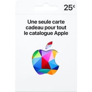Apple gift card 25e